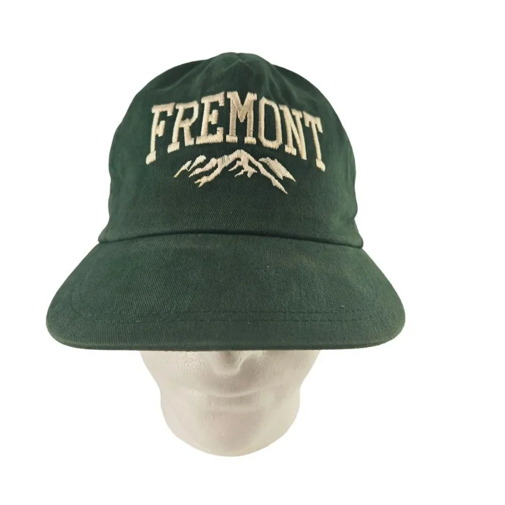 Vintage Colorado Sports Fremont Green Leather Strap Adjustable‎ One Size Cap
